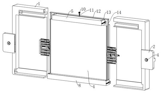 Liquid crystal display screen capable of realizing multi-screen interaction