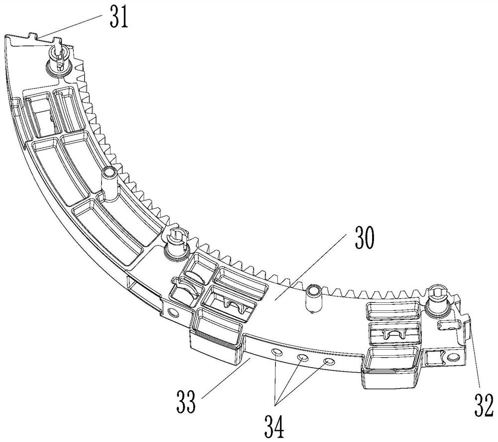 Door plate assembly and air conditioner indoor unit with same