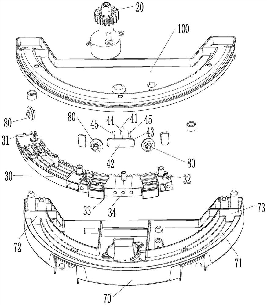 Door plate assembly and air conditioner indoor unit with same