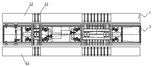 An annular stacking three-dimensional garage access trolley