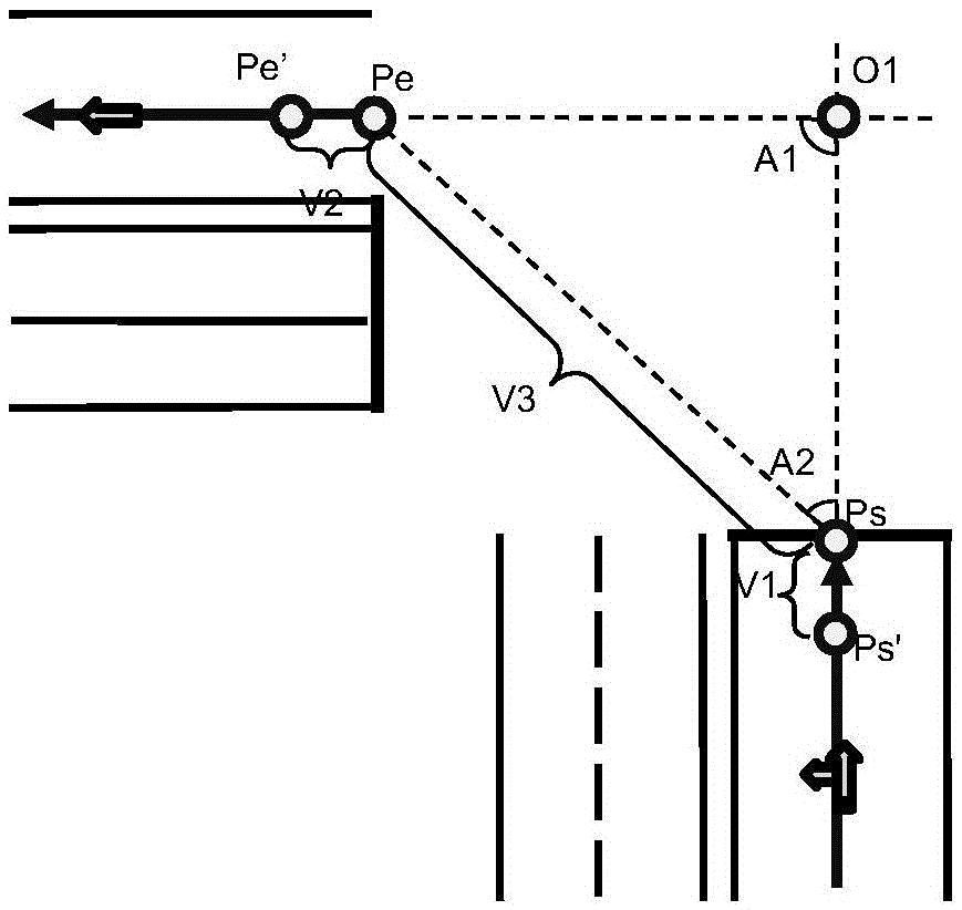 Connection curve algorithm for constructing intersection entry and exit lane Links based on Bezier curve