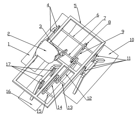 Power travelling device for rice transplanter