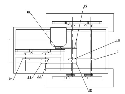 Power travelling device for rice transplanter
