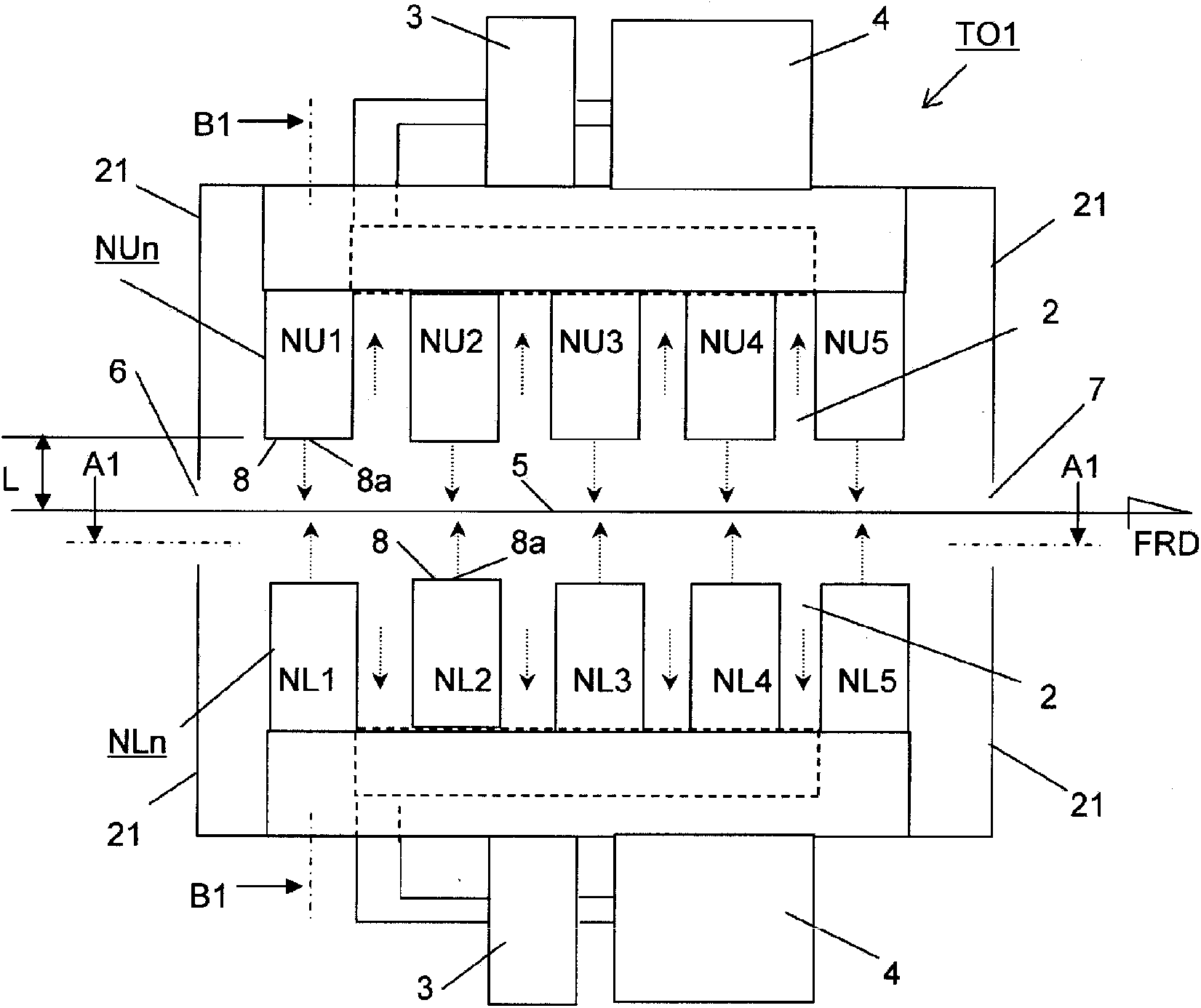 Tenter oven and manufacturing method for stretched film
