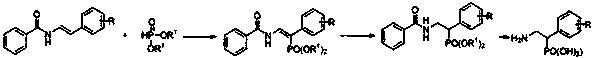 Beta-aminophosphonic acid derivative and preparation method thereof