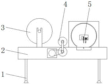 Bending molding device for water heater insulation plate