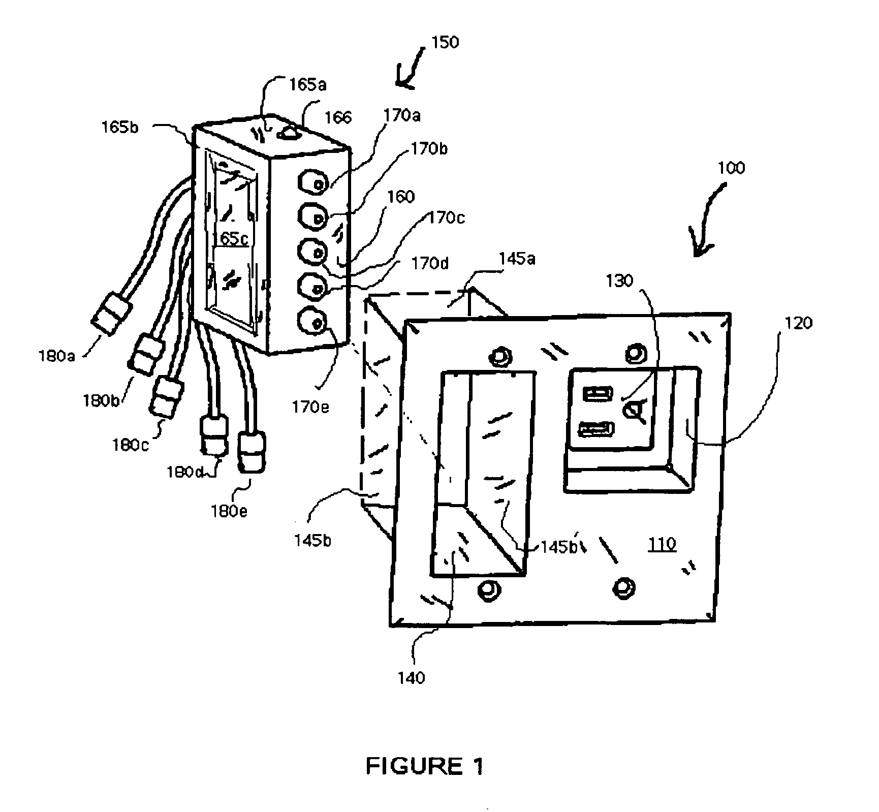 Modular signal and power connection device