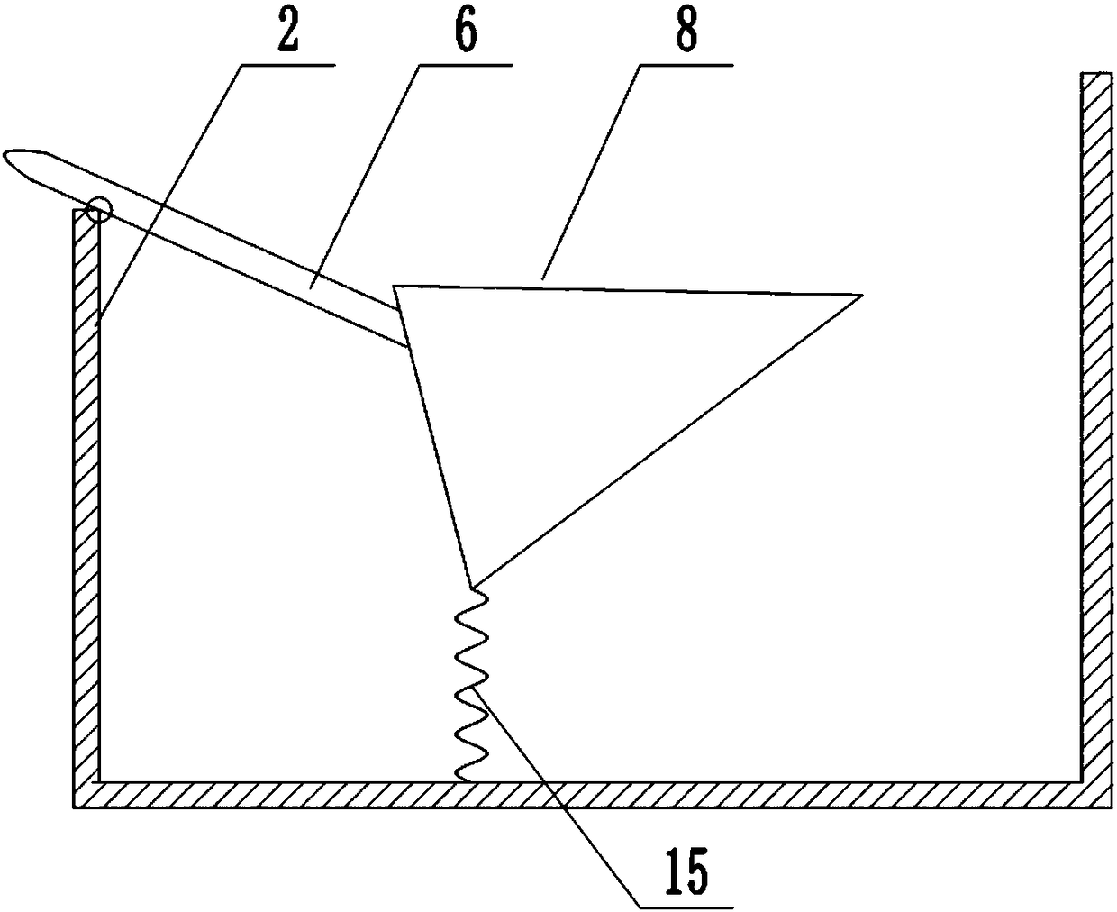 Post-treatment device for the cleaning of automobile parts