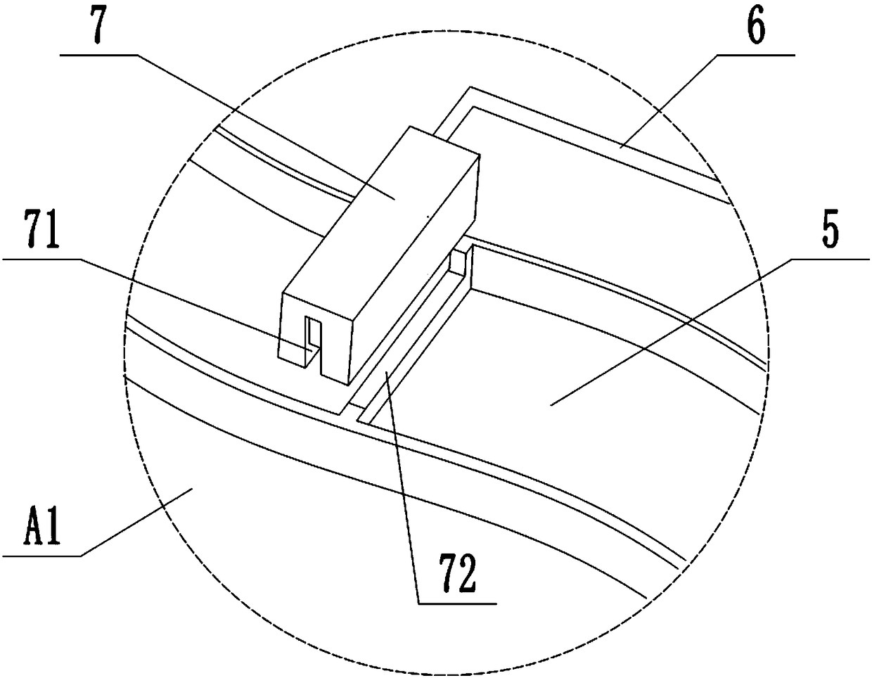 Post-treatment device for the cleaning of automobile parts