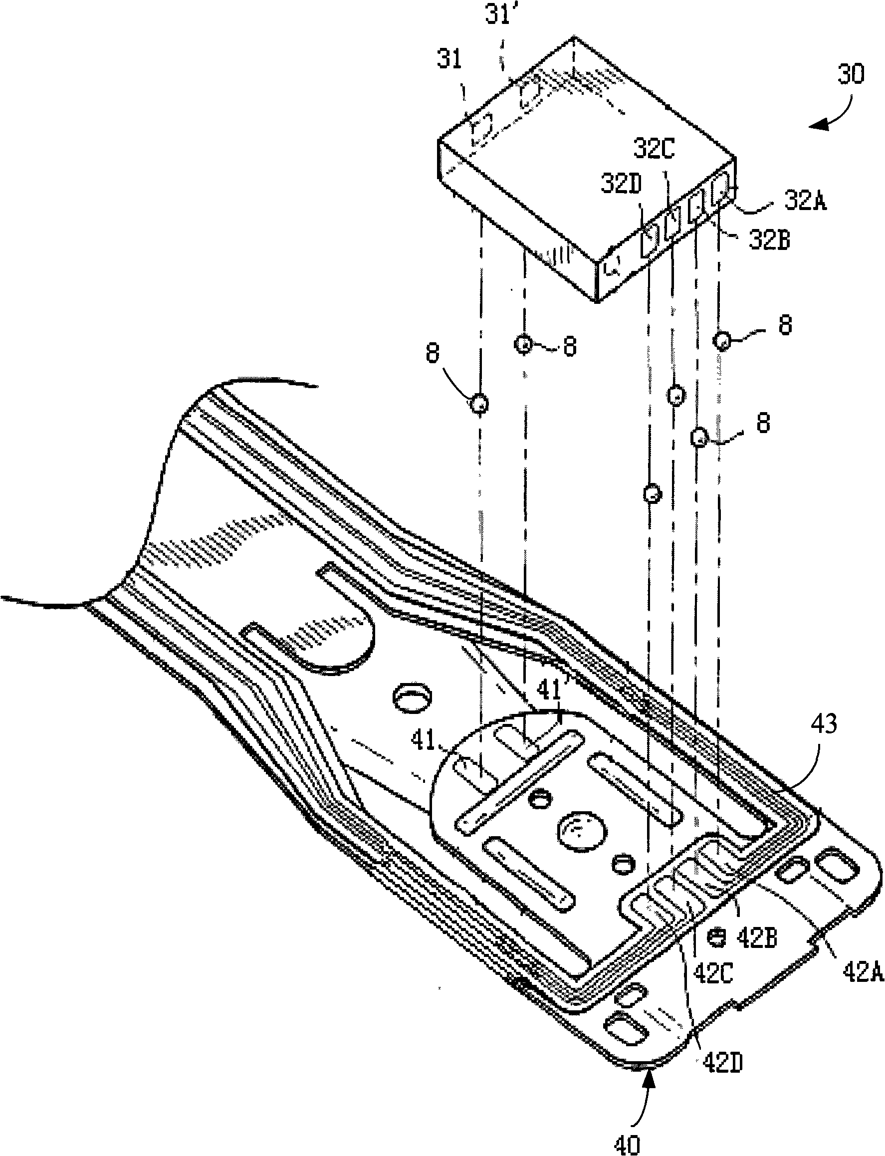Cantilever member and manufacturing method thereof, magnetic head tab combination and disk drive unit