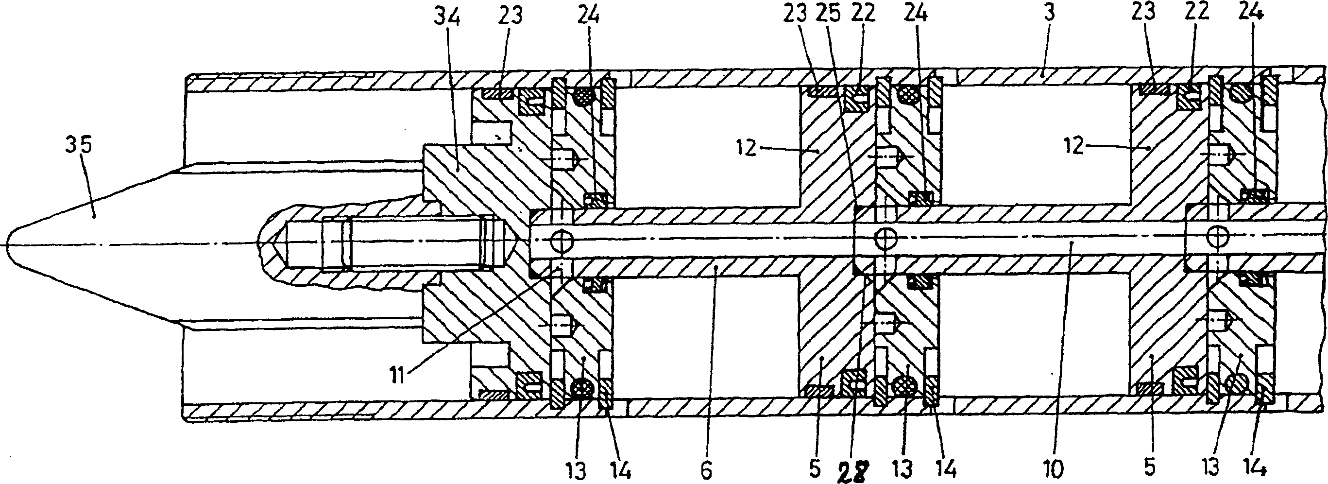 Device for pneumatic operation tool and pneumatic pliers with the device