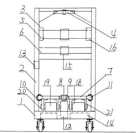 Manufacturing and application method of rack type walking vehicle for hemiplegia patients