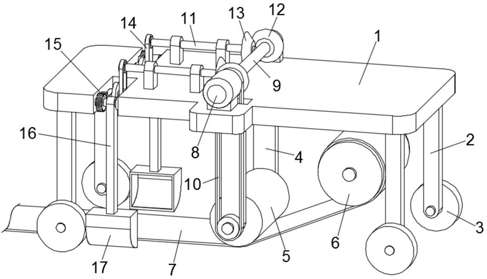 Film mulching device for agricultural planting