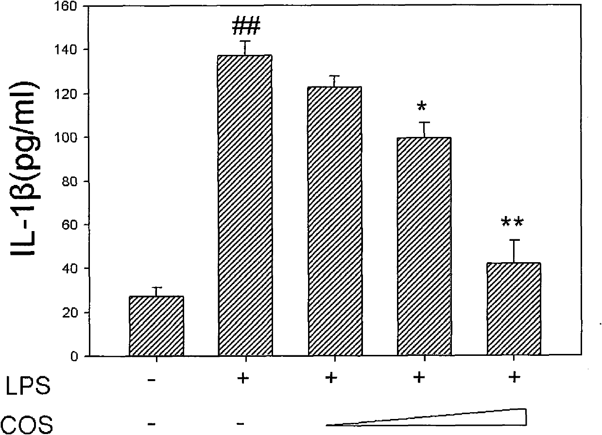 Application of chitosan oligosaccharide in preparation of medicines for preventing and treating endotoxemia/bacteremia