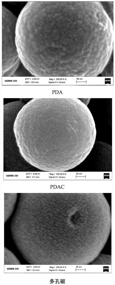Preparation and application of polydopamine-derived carbon-based tar cracking catalyst
