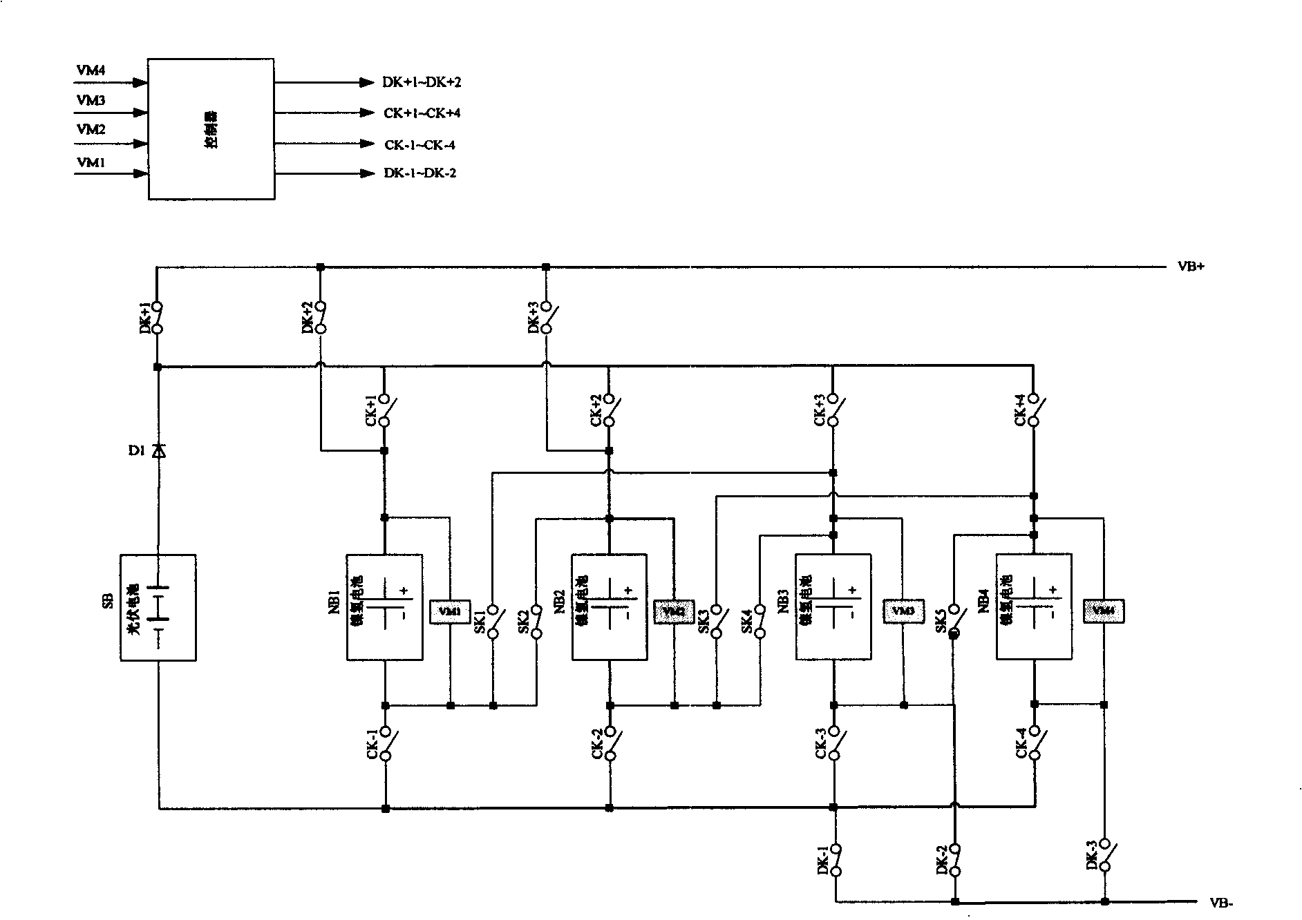 Photovoltaic battery-small battery charging method