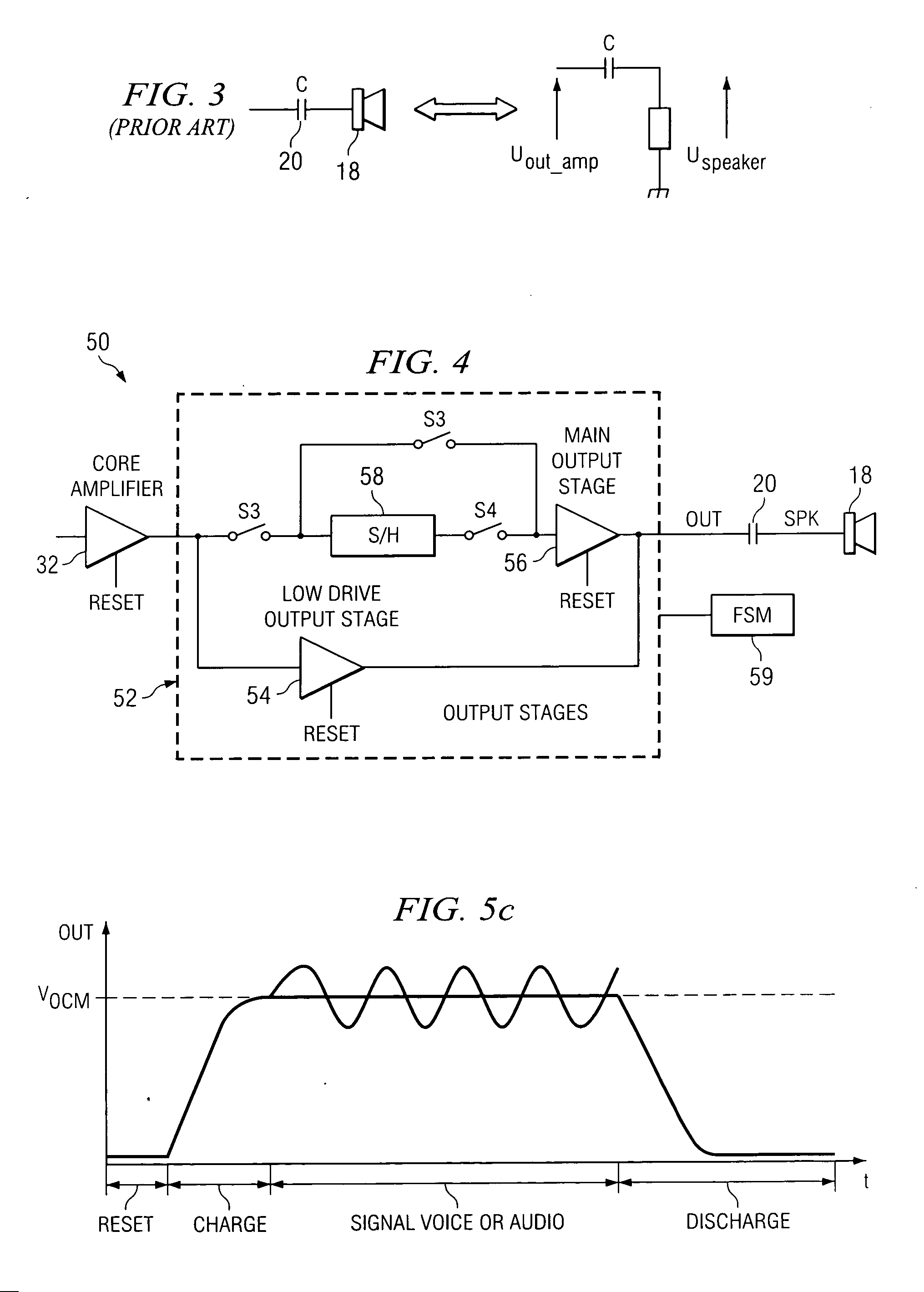 Track and hold circuit to reduce pop noise