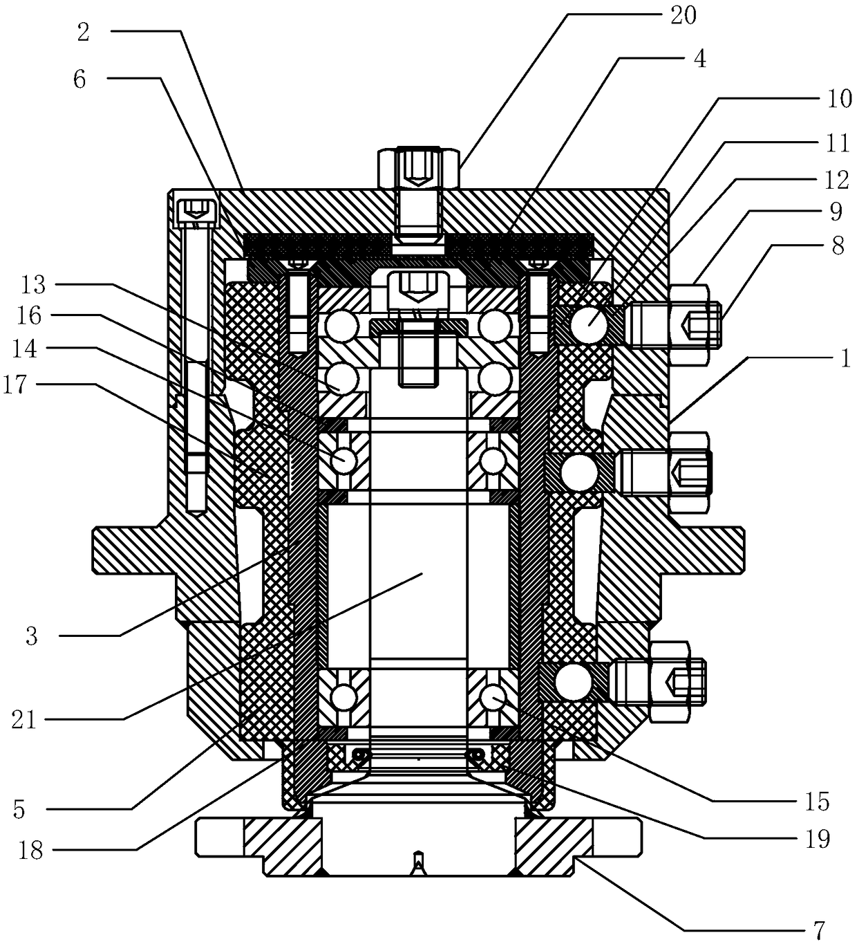 Heavy-load stepless grinding and polishing device