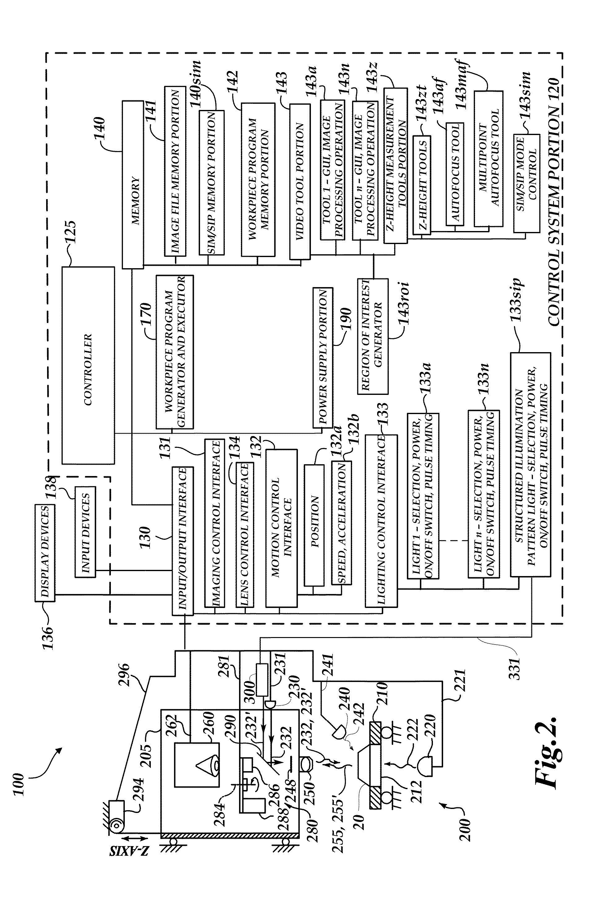Structured illumination microscopy optical arrangement including projection artifact supression element