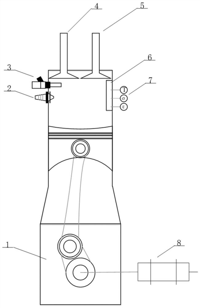 Dynamic heat engine load impact test device based on rapid compressor