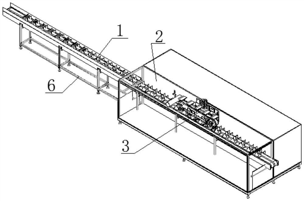 Following material pressing device