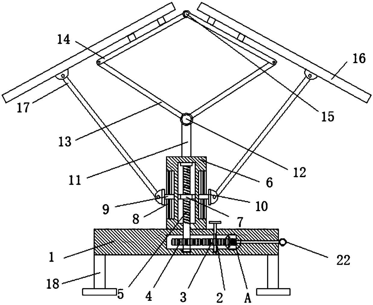 Solar photovoltaic module installation structure for roof