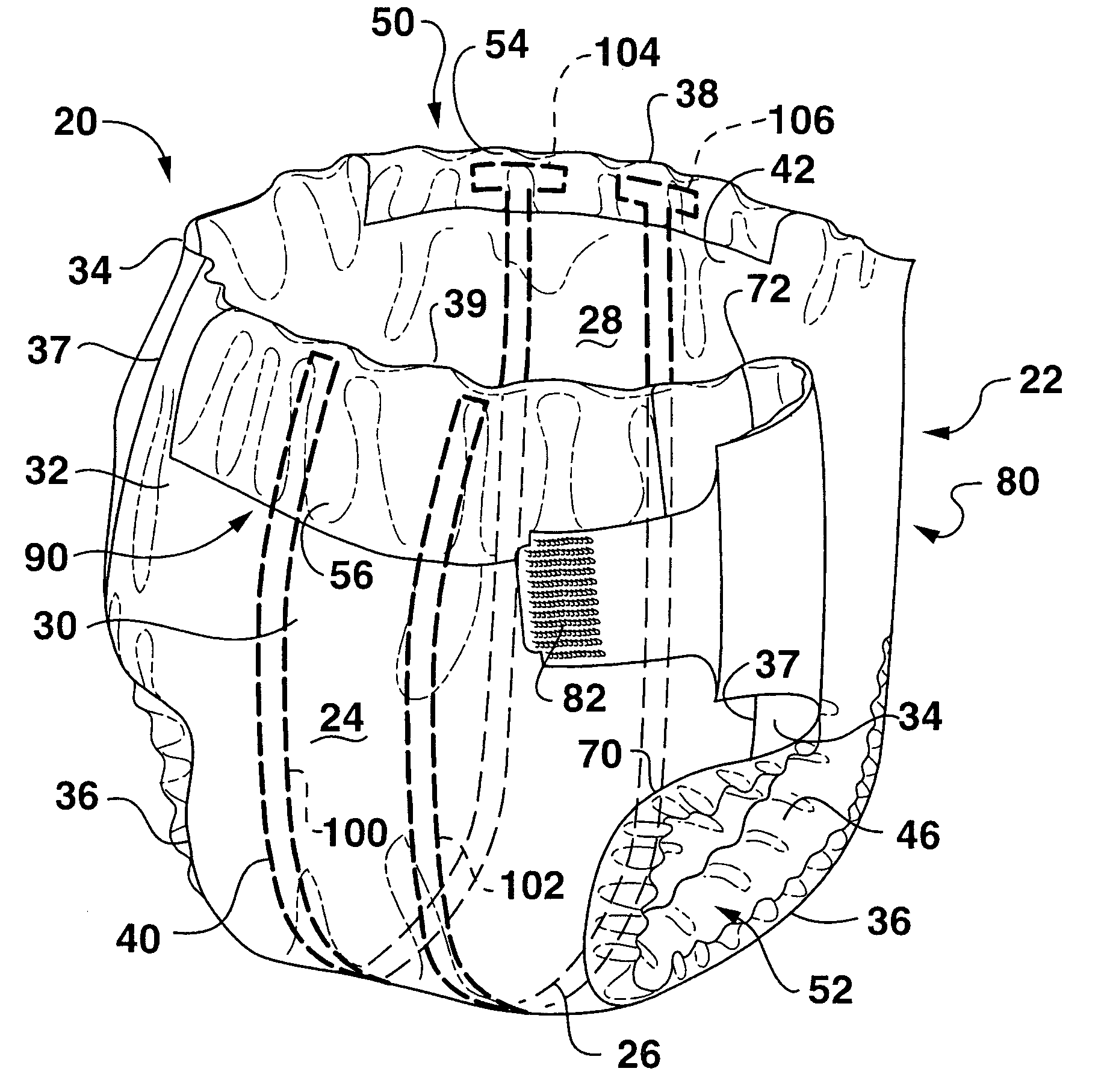 Connection mechanisms in absorbent articles for body fluid signaling devices
