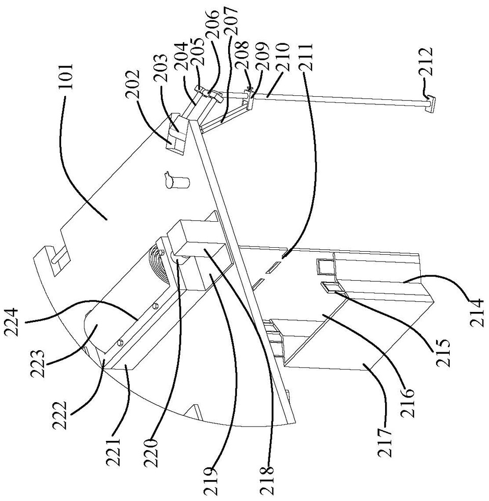 A motion sickness buffer device for new energy vehicles