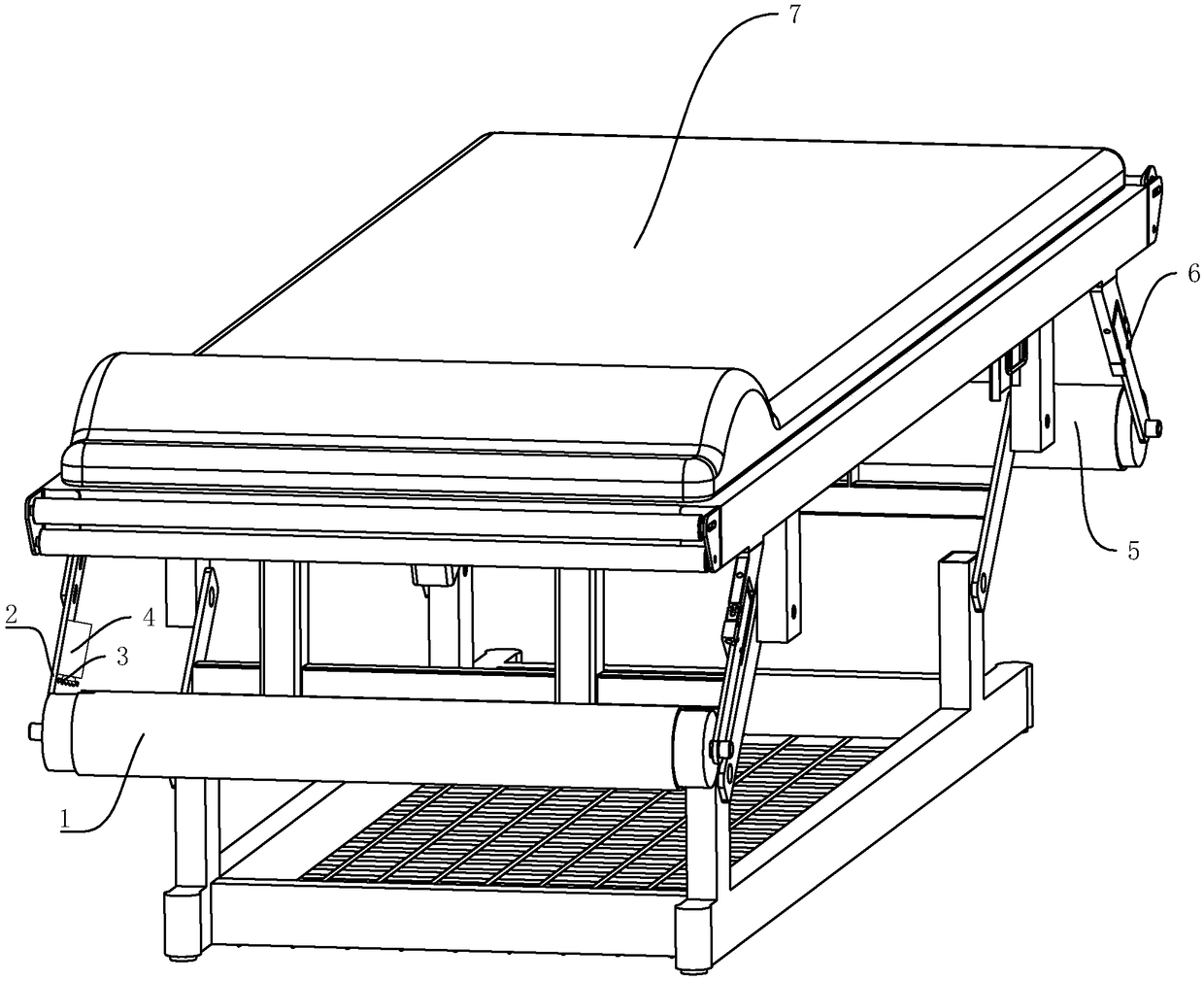 Electric diagnosis and treatment bed