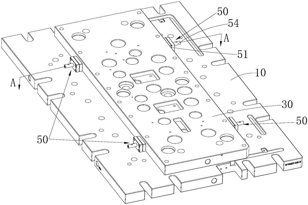 Die ejector plate forcible returning structure