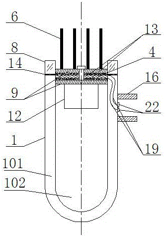 Double vacuum inner condensing solar collector tube for power generation and heating