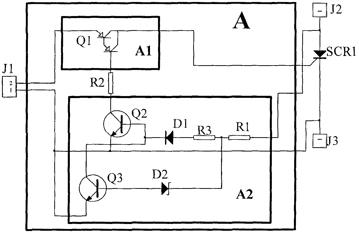Triggering energy-saving device and thyristor switch