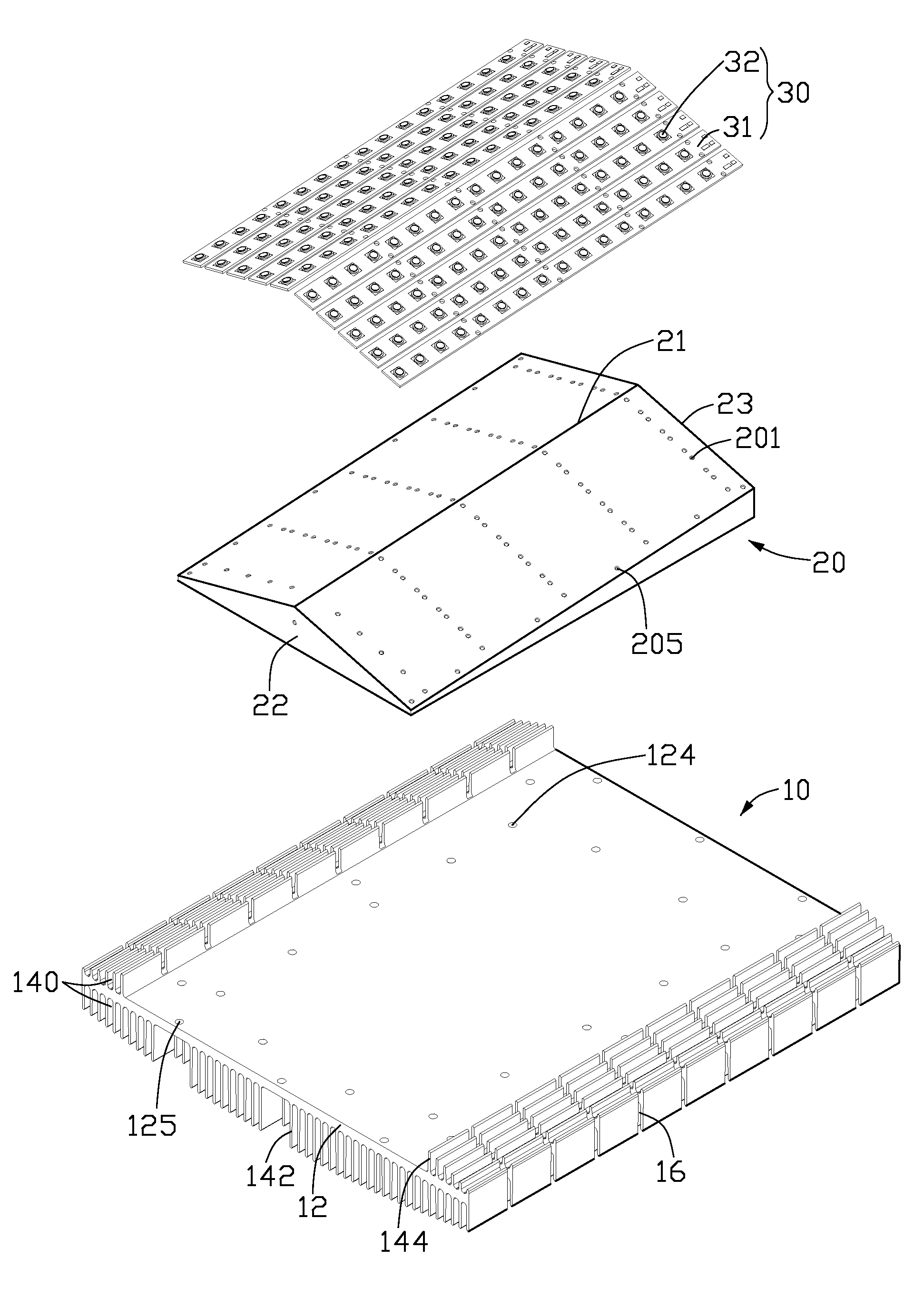LED lamp with a heat dissipation device