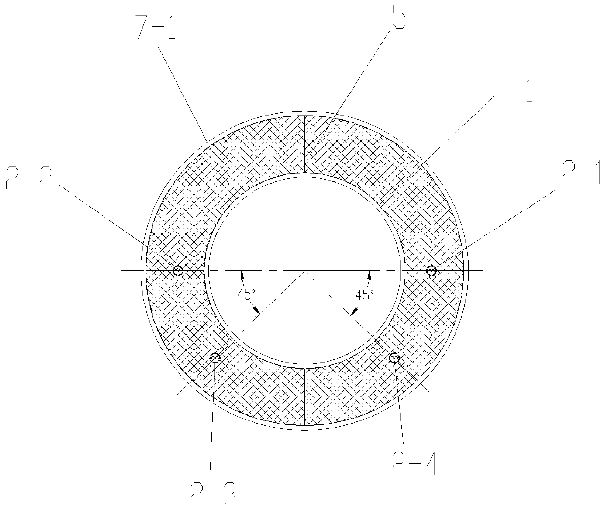 Buried heat distribution pipeline water leakage detection device and method