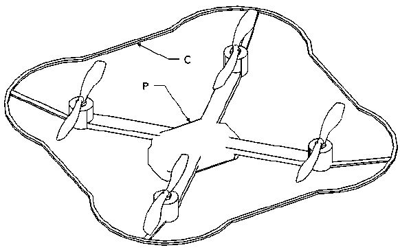 Multi-rotor aircraft wireless charging device and method