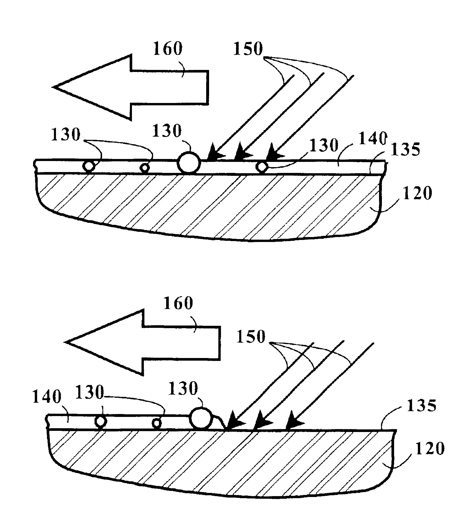 Method for laser cleaning of a substrate surface using a solid sacrificial film