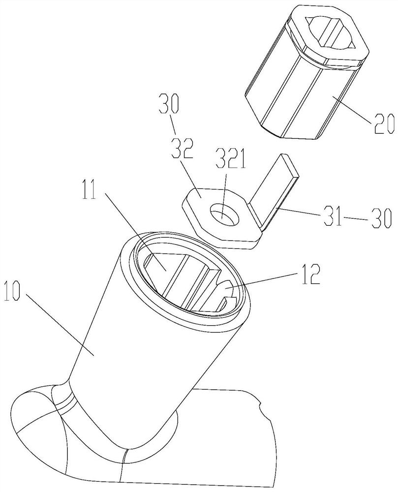 Handle assembly and lock with same