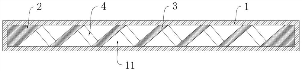 Segregation plate for road engineering construction