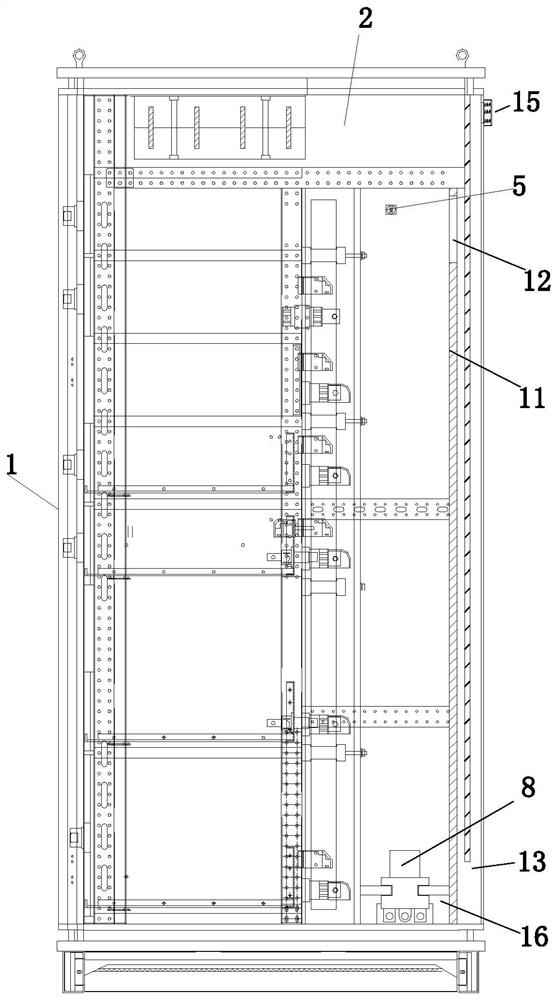 Switch cabinet with intelligent fire-fighting early warning function