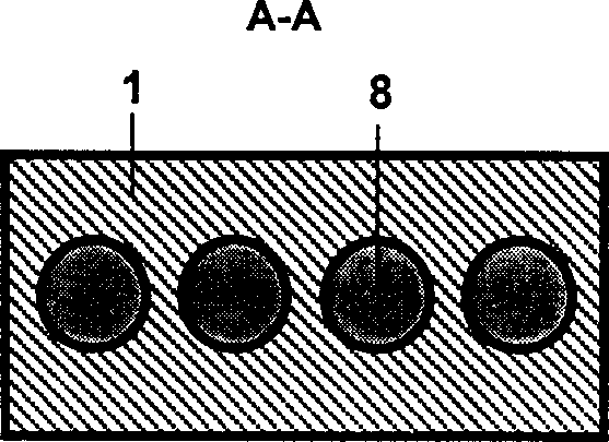 Radiating device of chip radiation using low-melting-point metal or its alloy as flow working medium