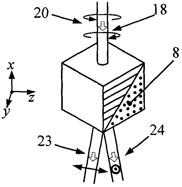 Homodyne laser vibrometer with dual circular polarization interference and dual Wollastedt prisms