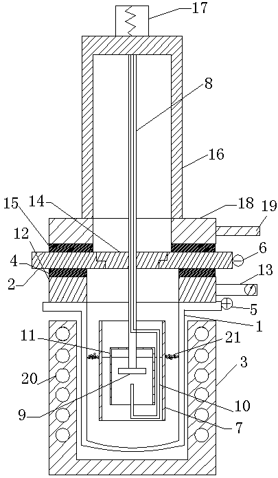Method and device for producing titanium by fused salt electrolysis process