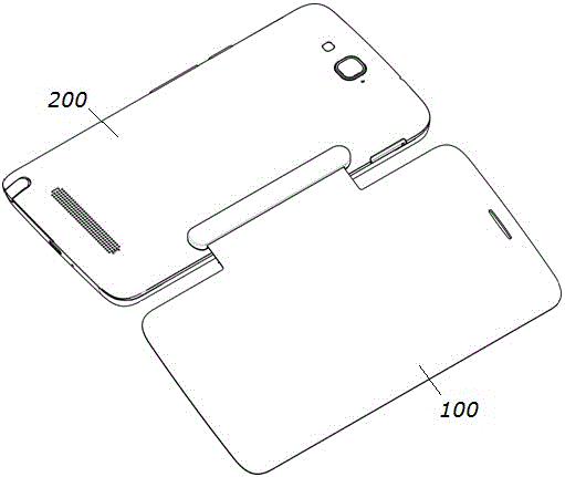 A smart phone and its mobile phone screen protective cover with wireless charging function