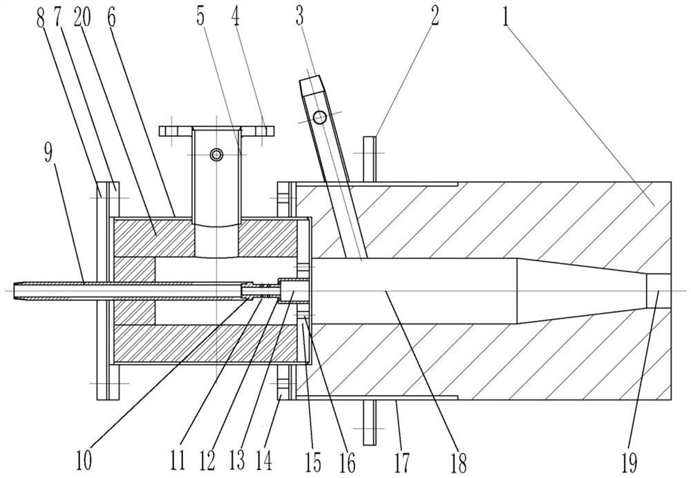 A high-speed burner with large speed difference and low NOx