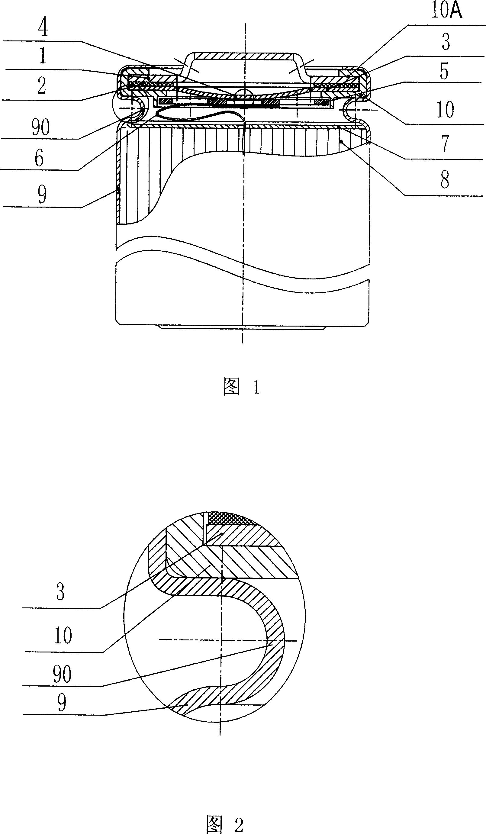 Battery cylindrical shell and cylindrical anti-explosion battery and its processing method and device