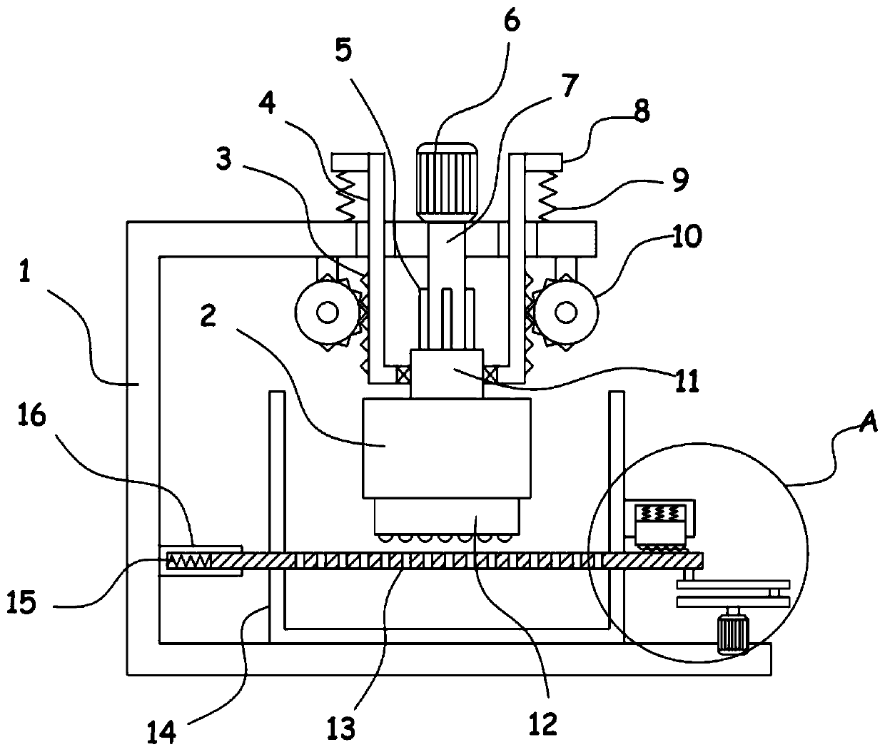 Traditional Chinese medicine processing and rubbing crushing device