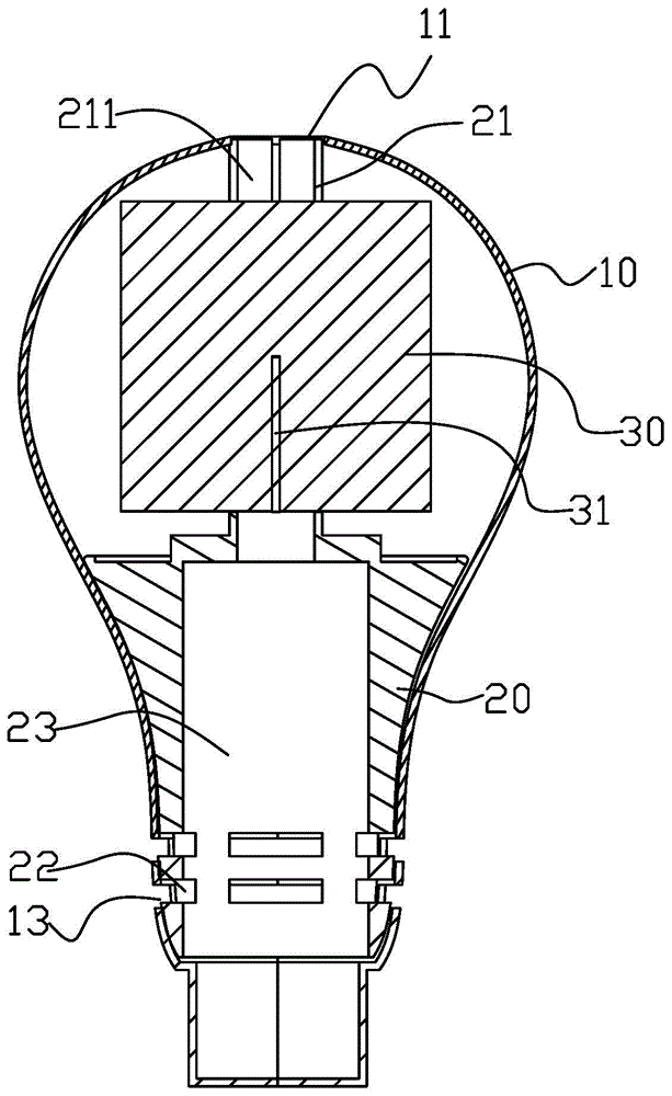 LED lamp heat dissipation structure