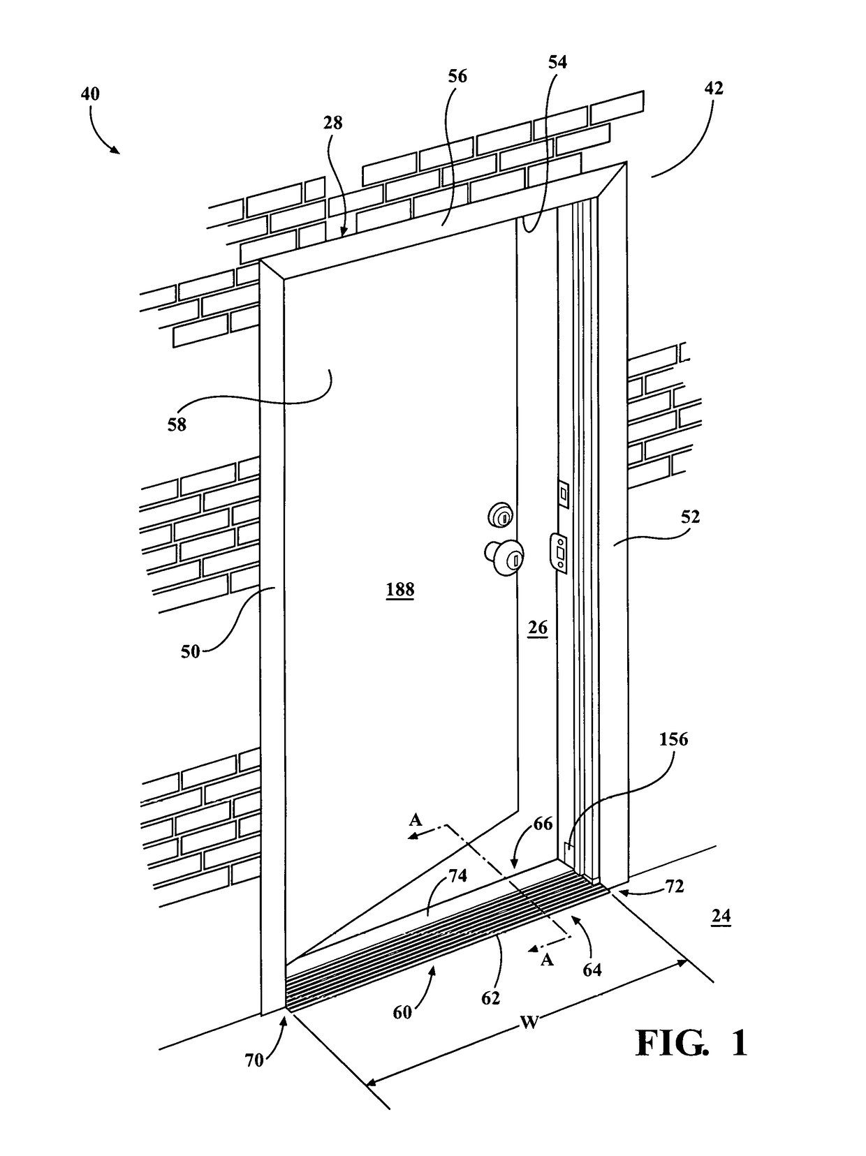 Threshold assembly for an entryway system