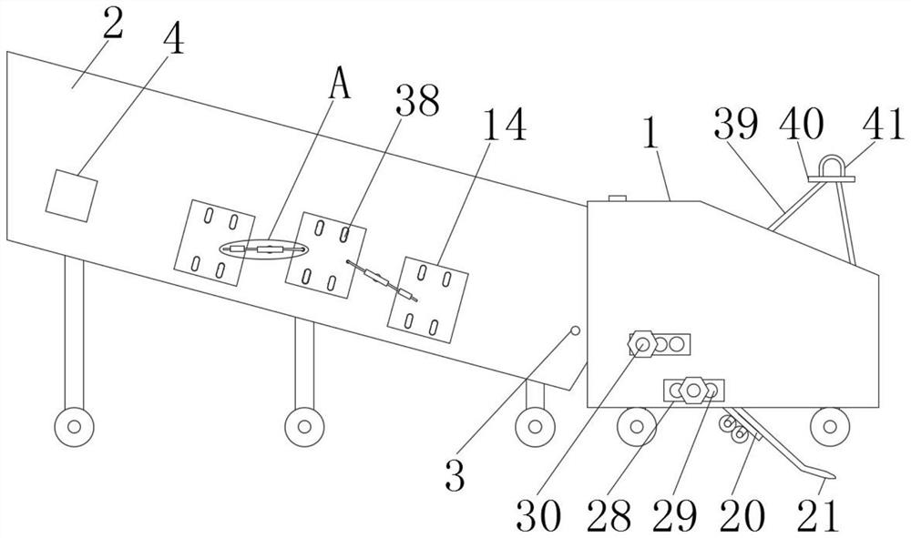 Automatic soil removing and potato digging machine