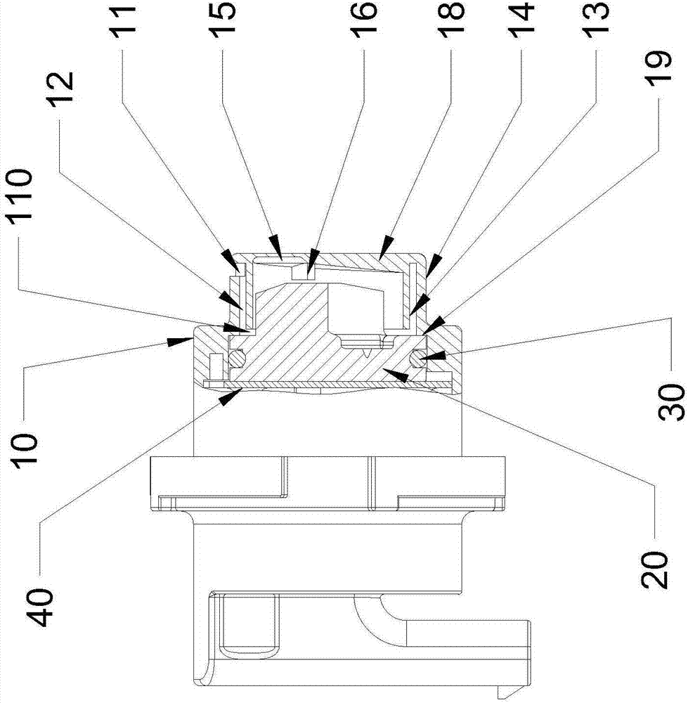 Turbulence prevention and scale reduction structure and optical liquid concentration test device